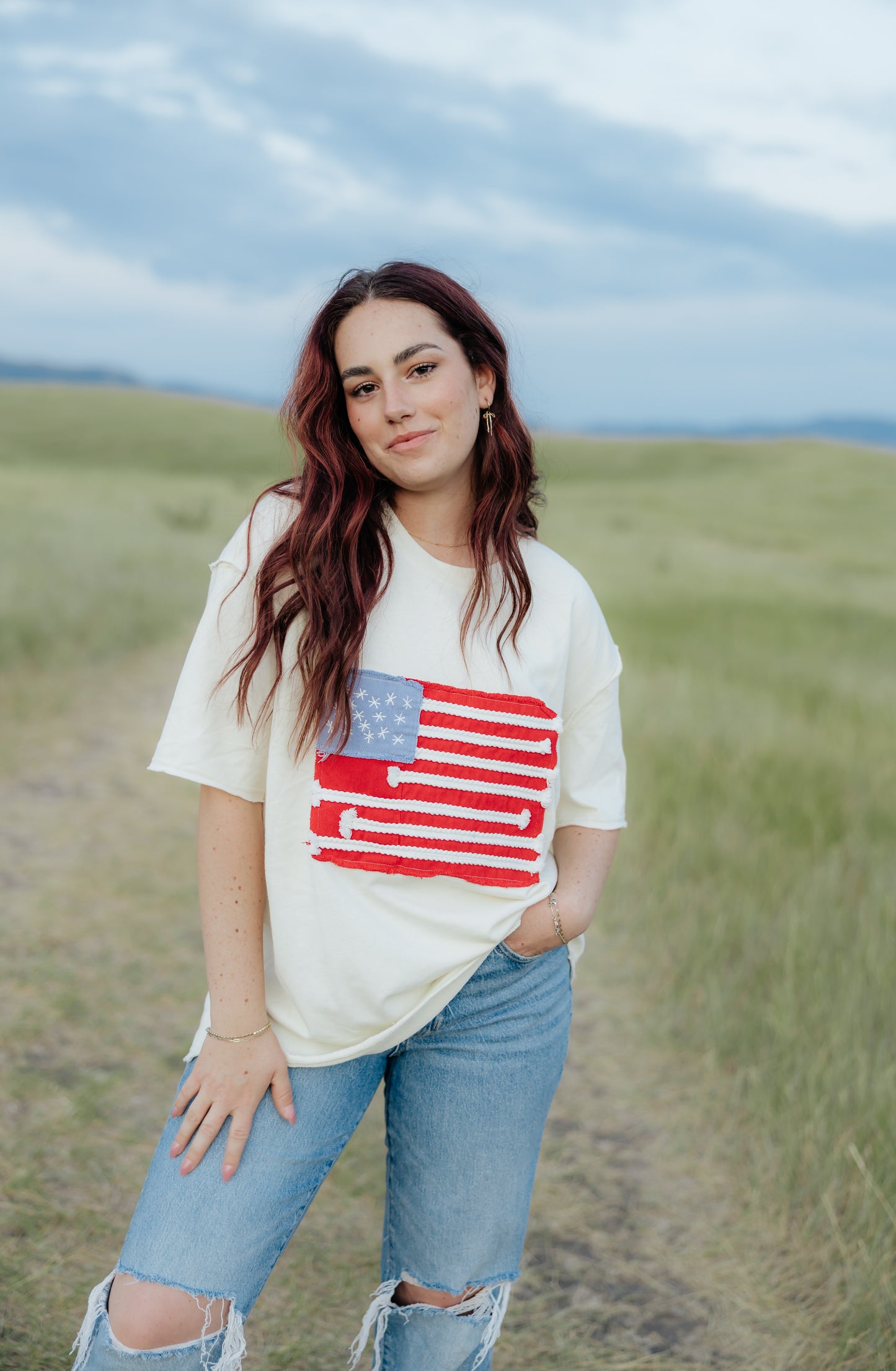 American Patchwork Top