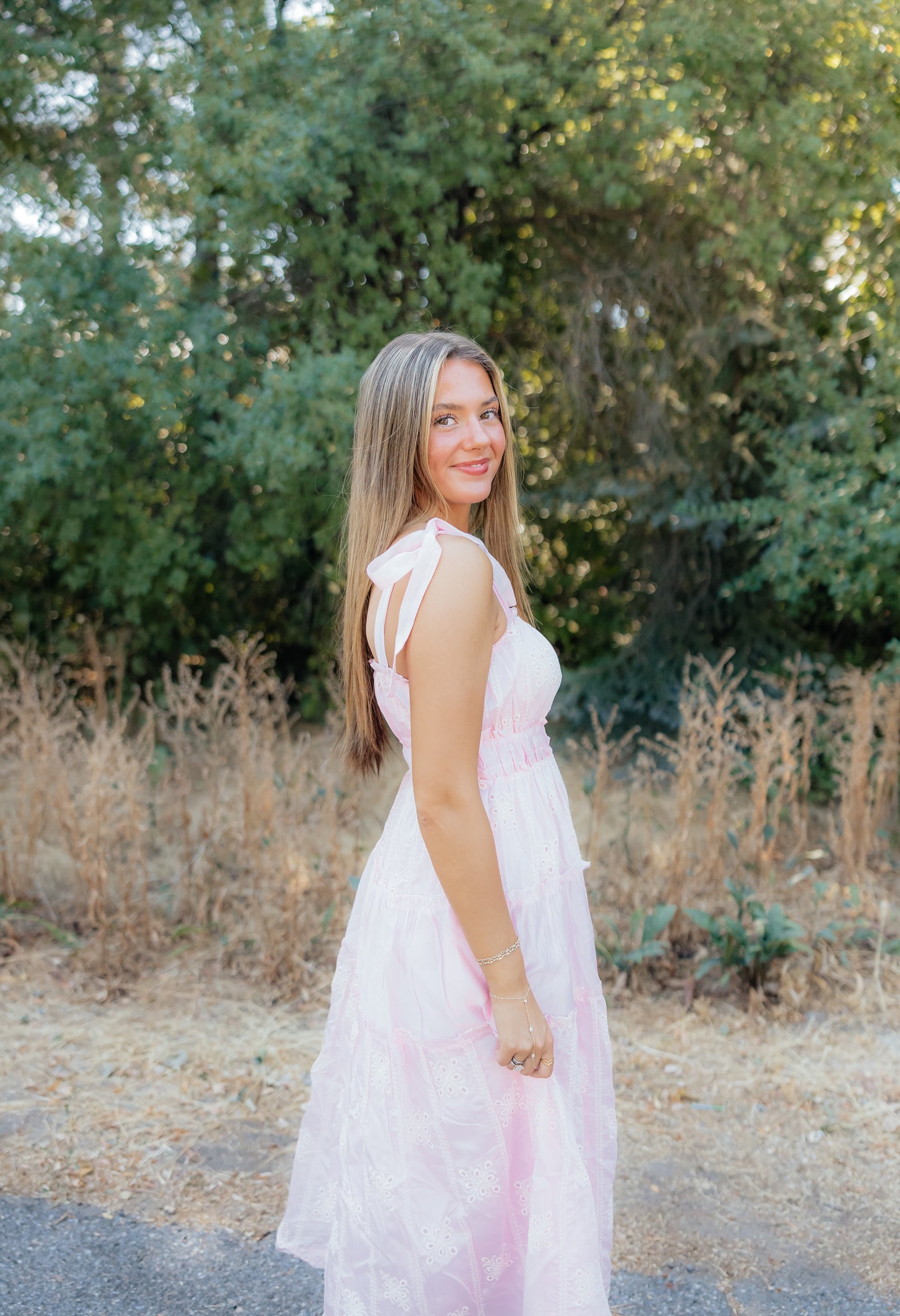 Pretty In Pink Midi Dress