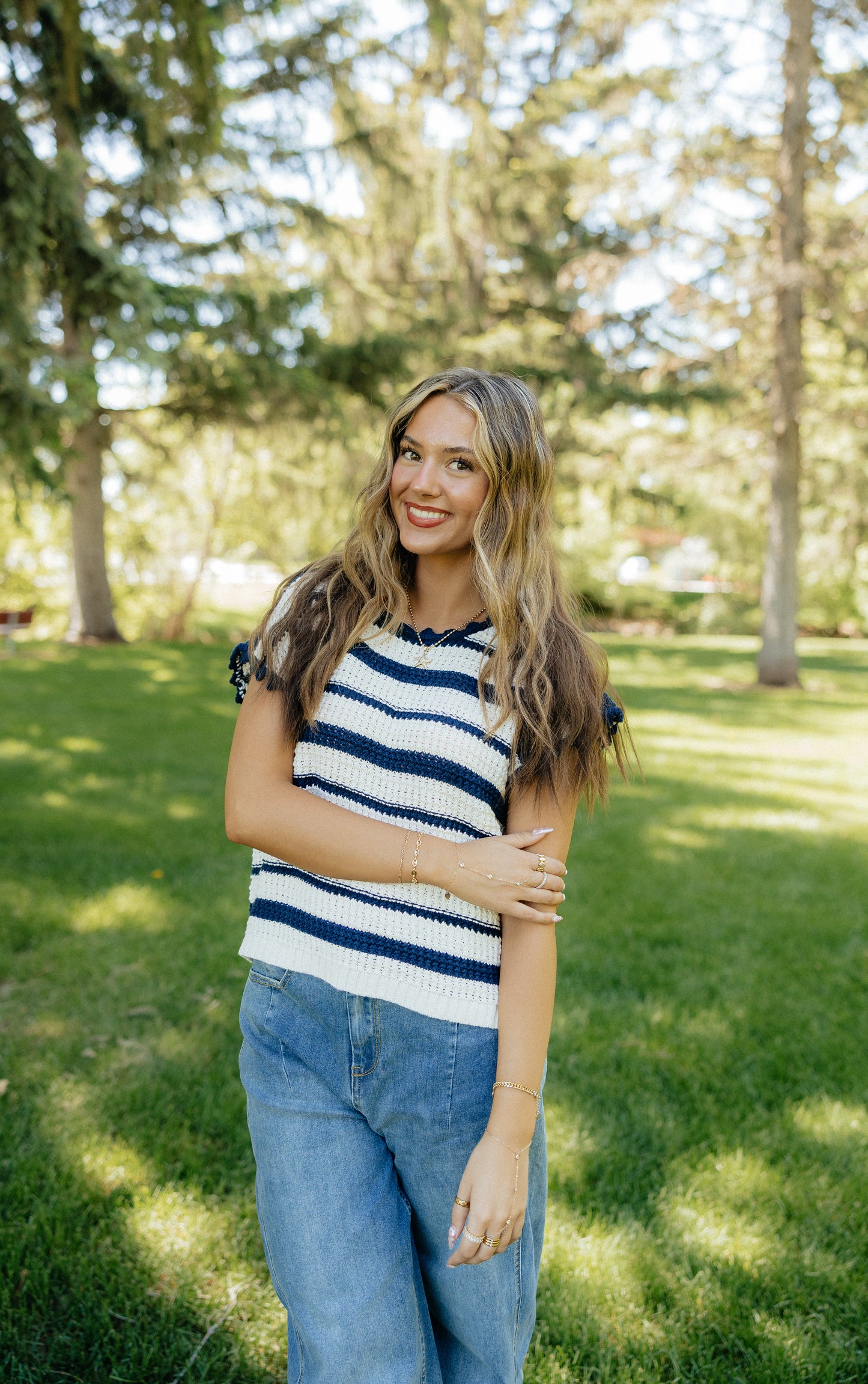 Nora Stripe Top