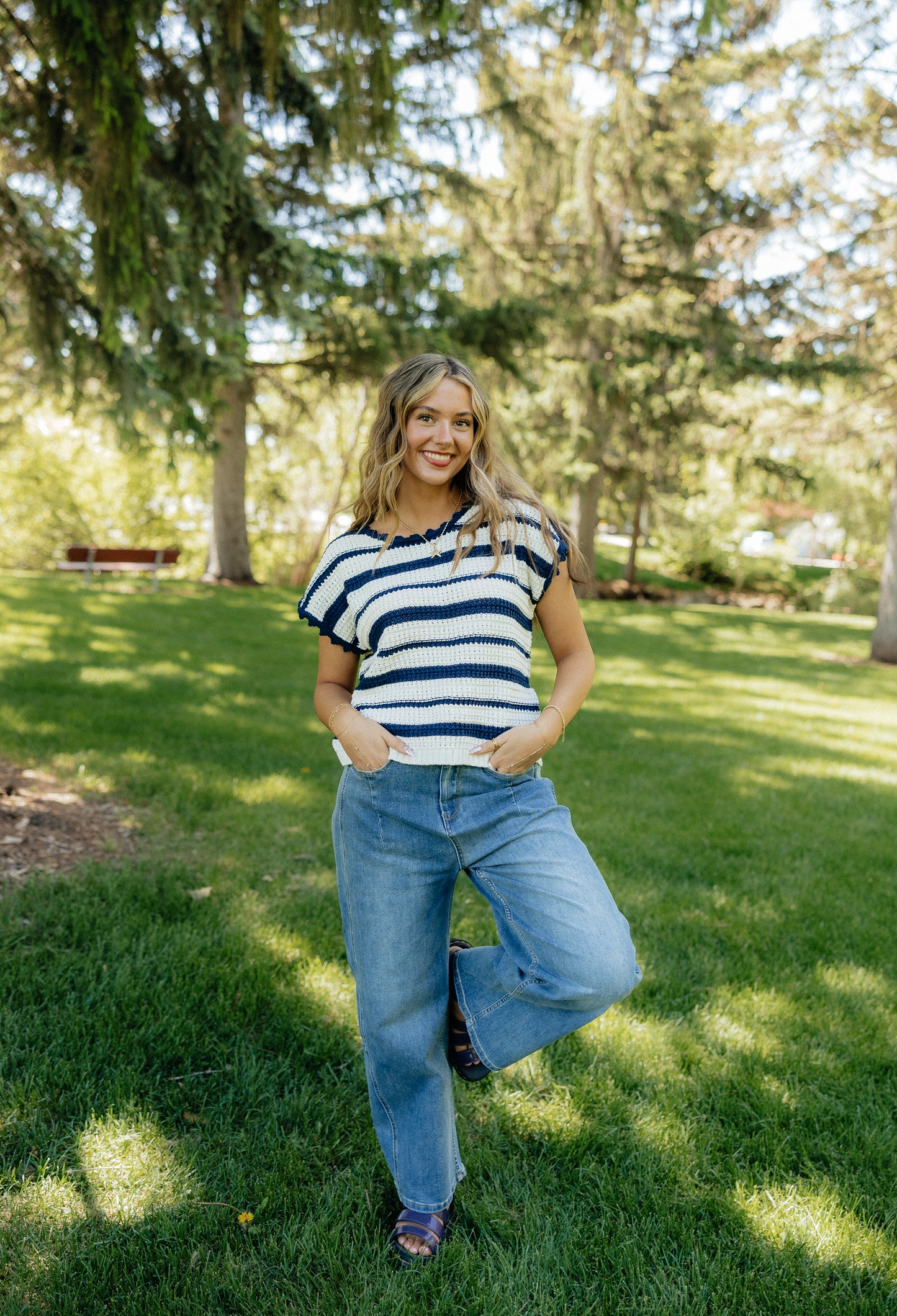 Nora Stripe Top