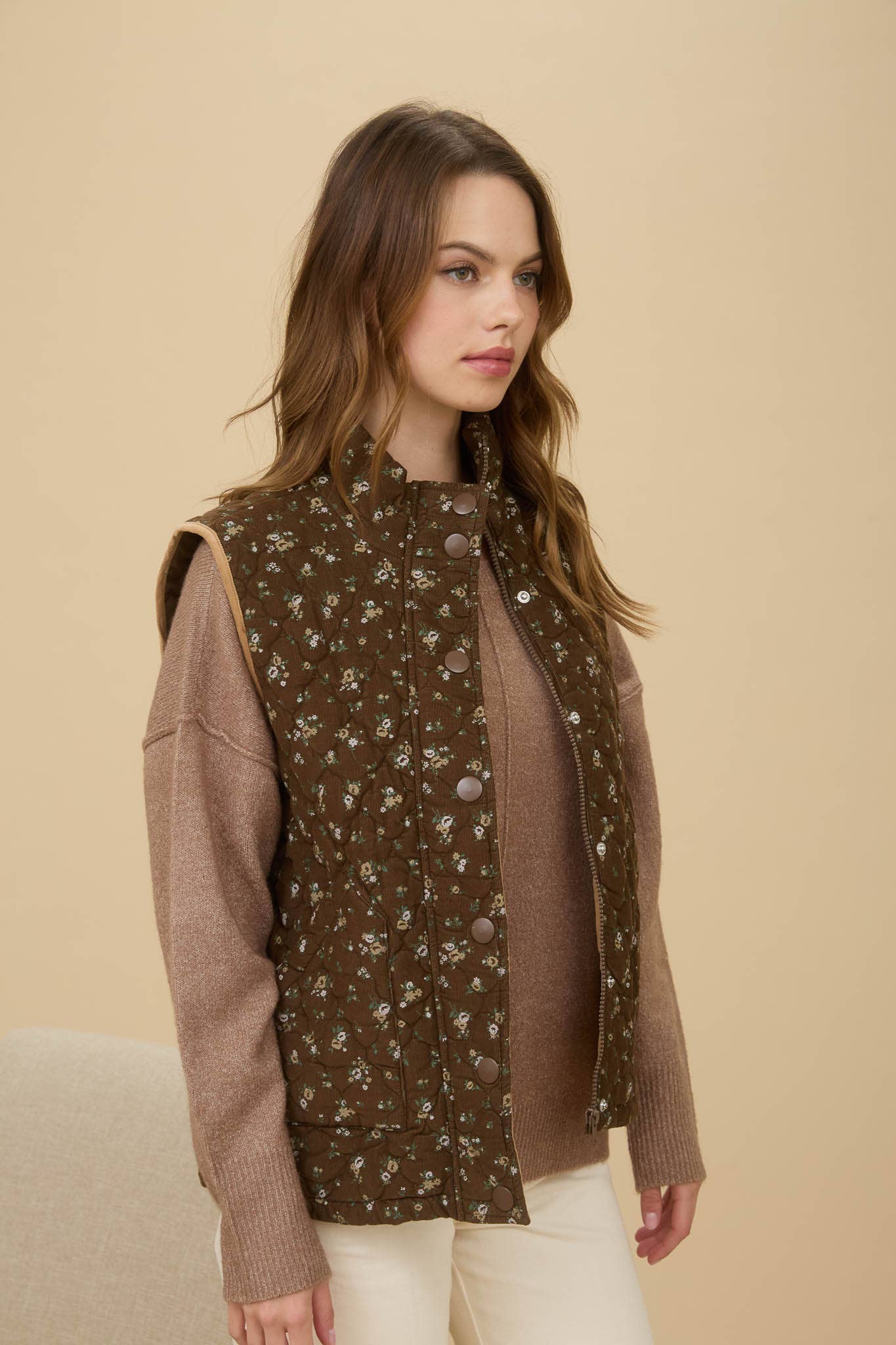 Ditsy Floral Vest