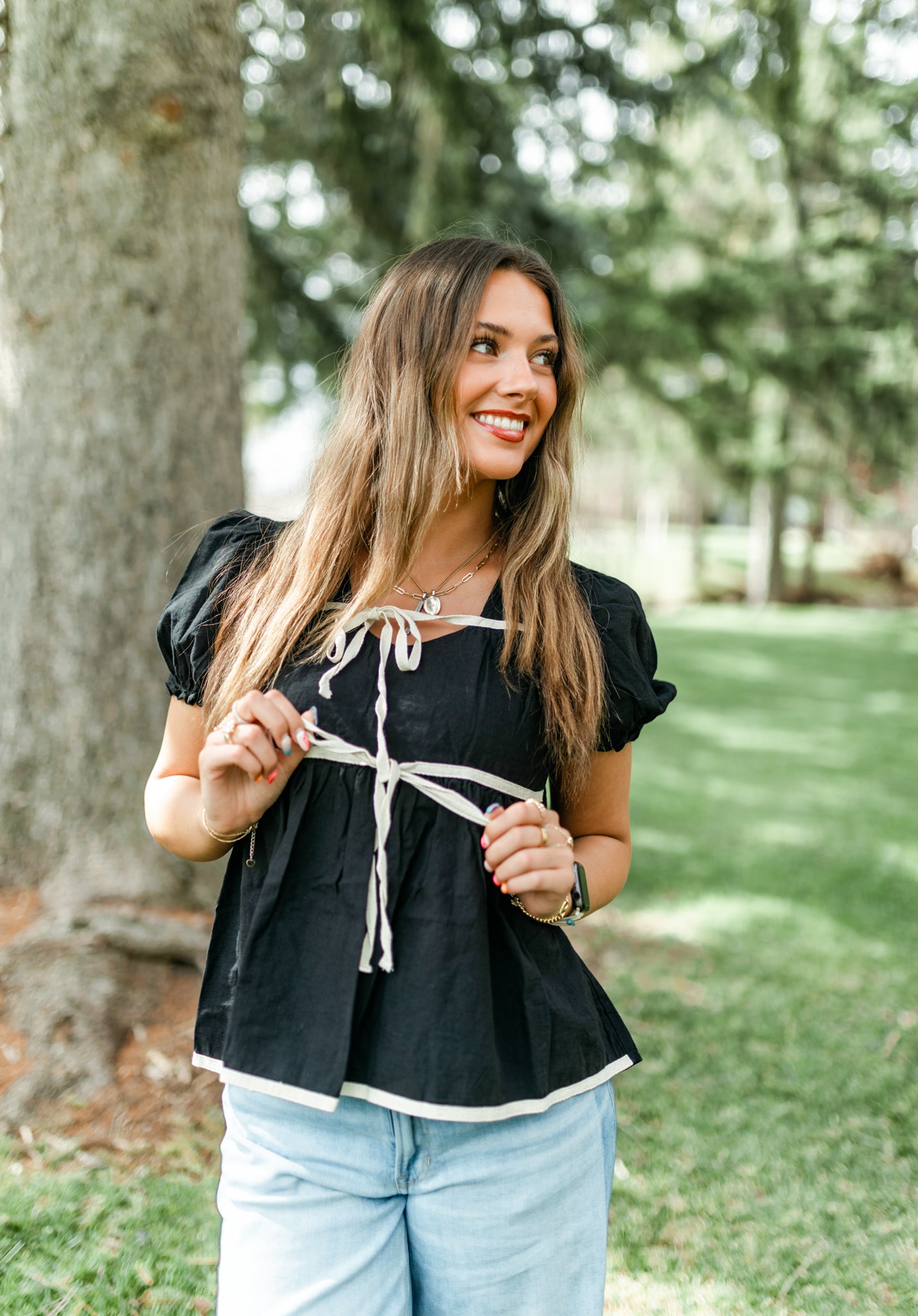 Natalia Bow Top