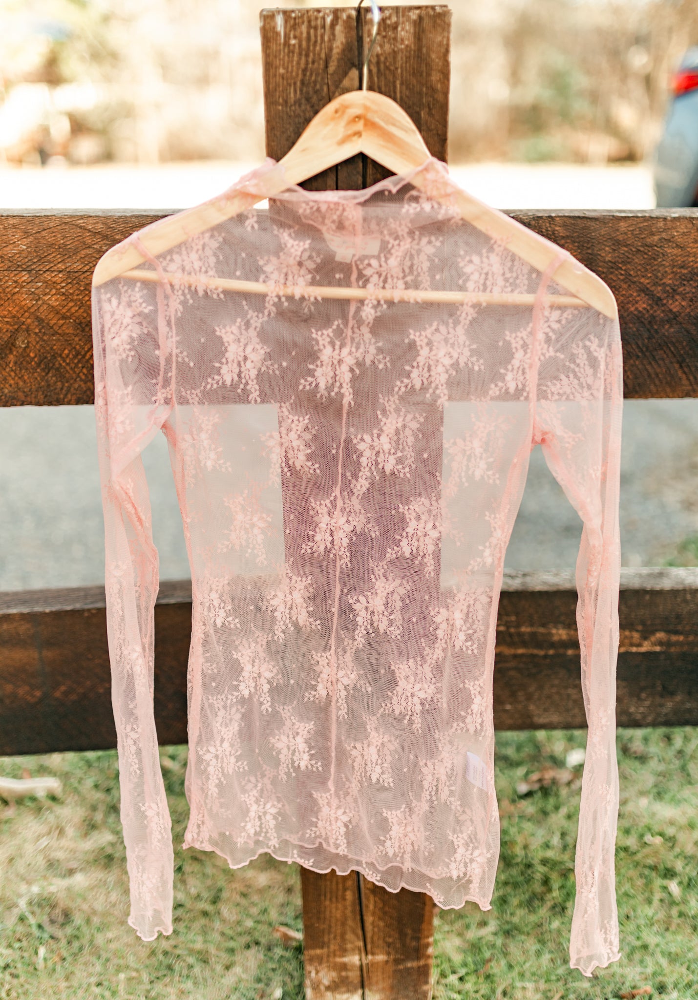Olivia Mesh Top Pink