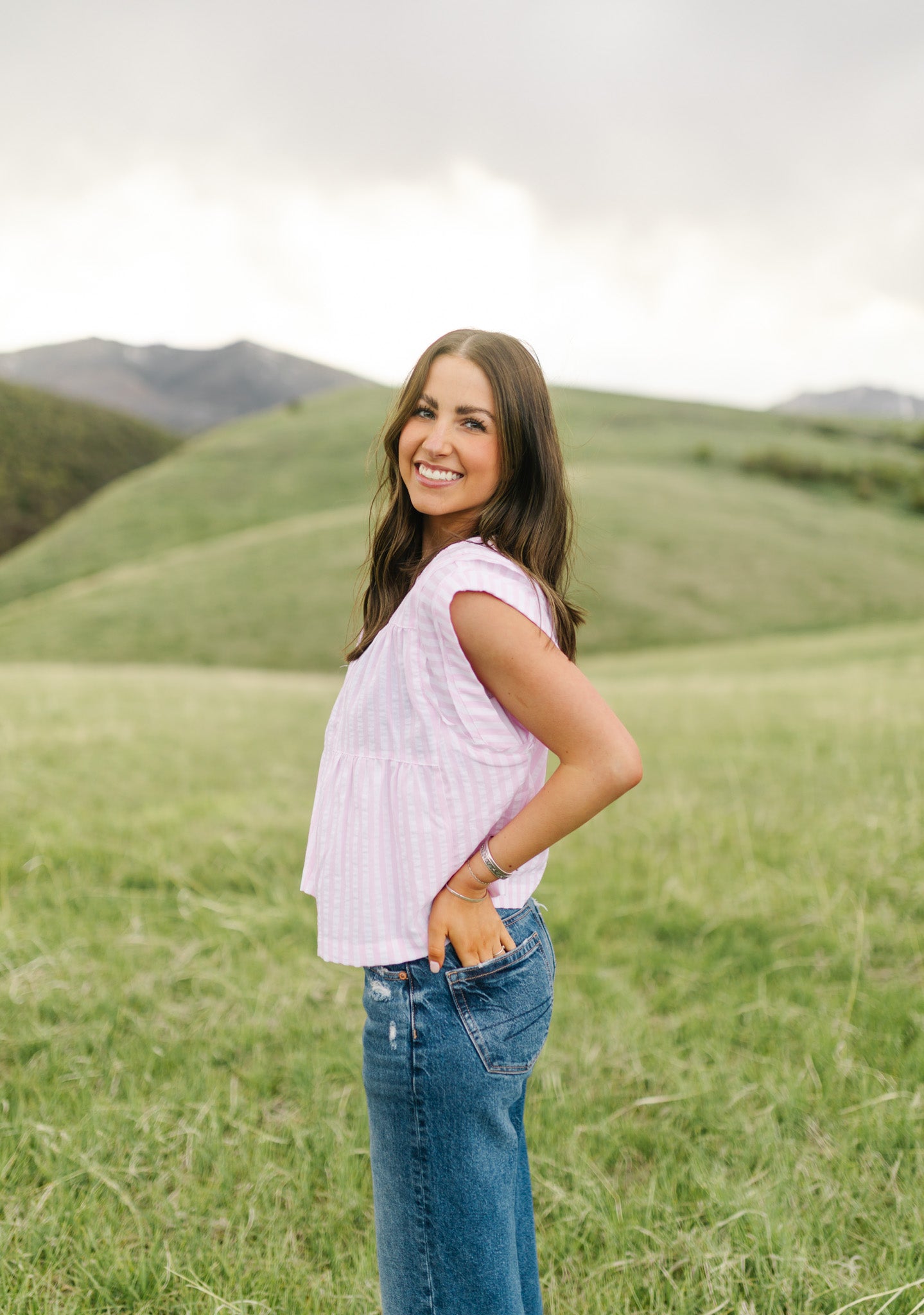 Bubblegum Stripe Top