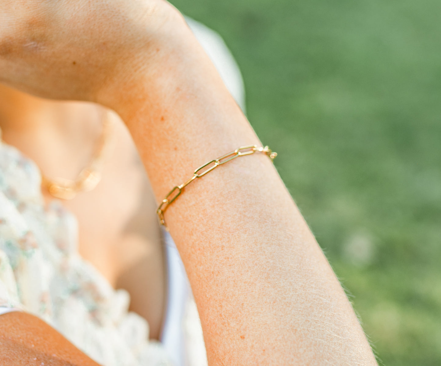 Courtney Paperclip Bracelet