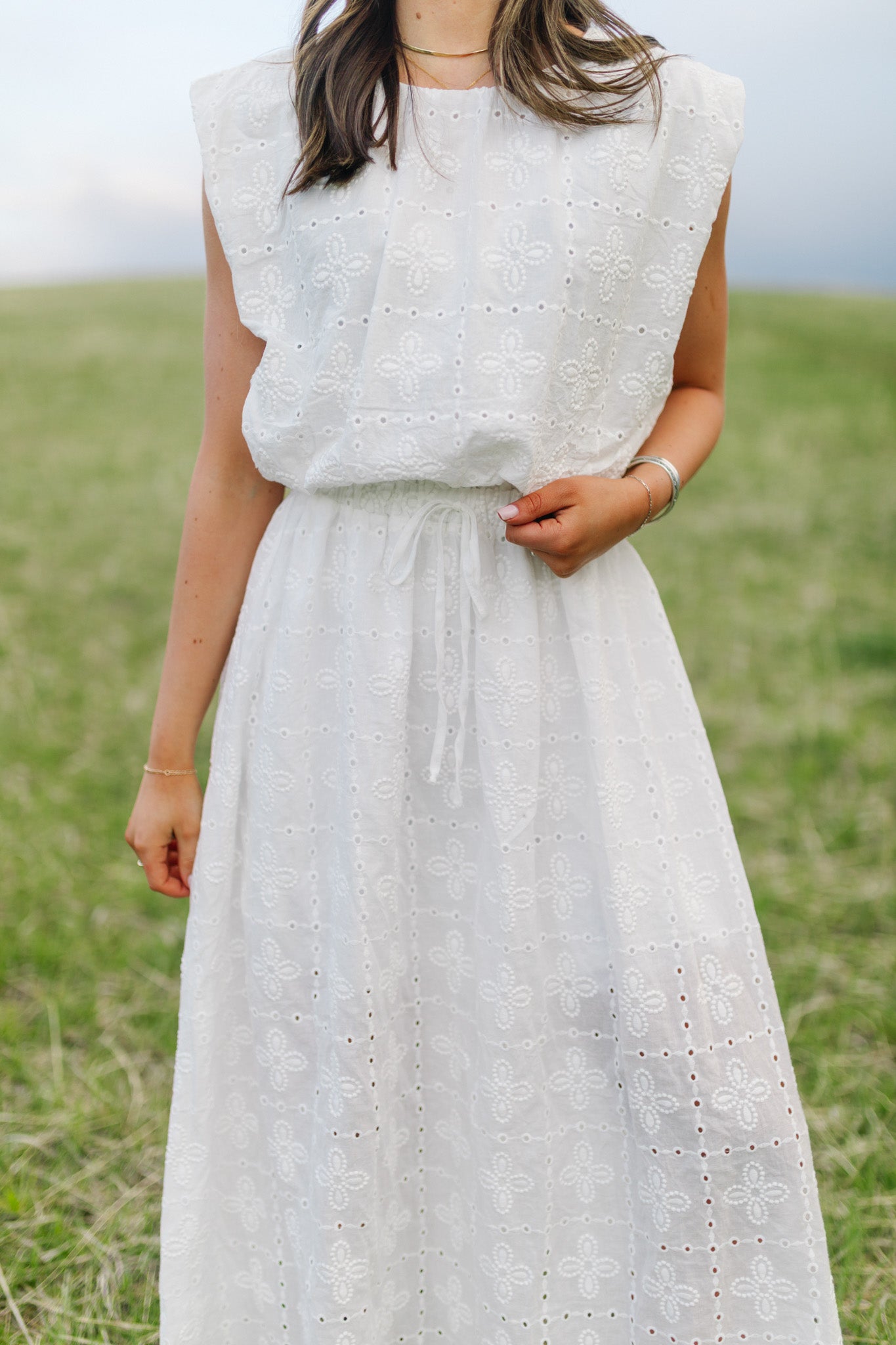 Paisley Eyelet Top