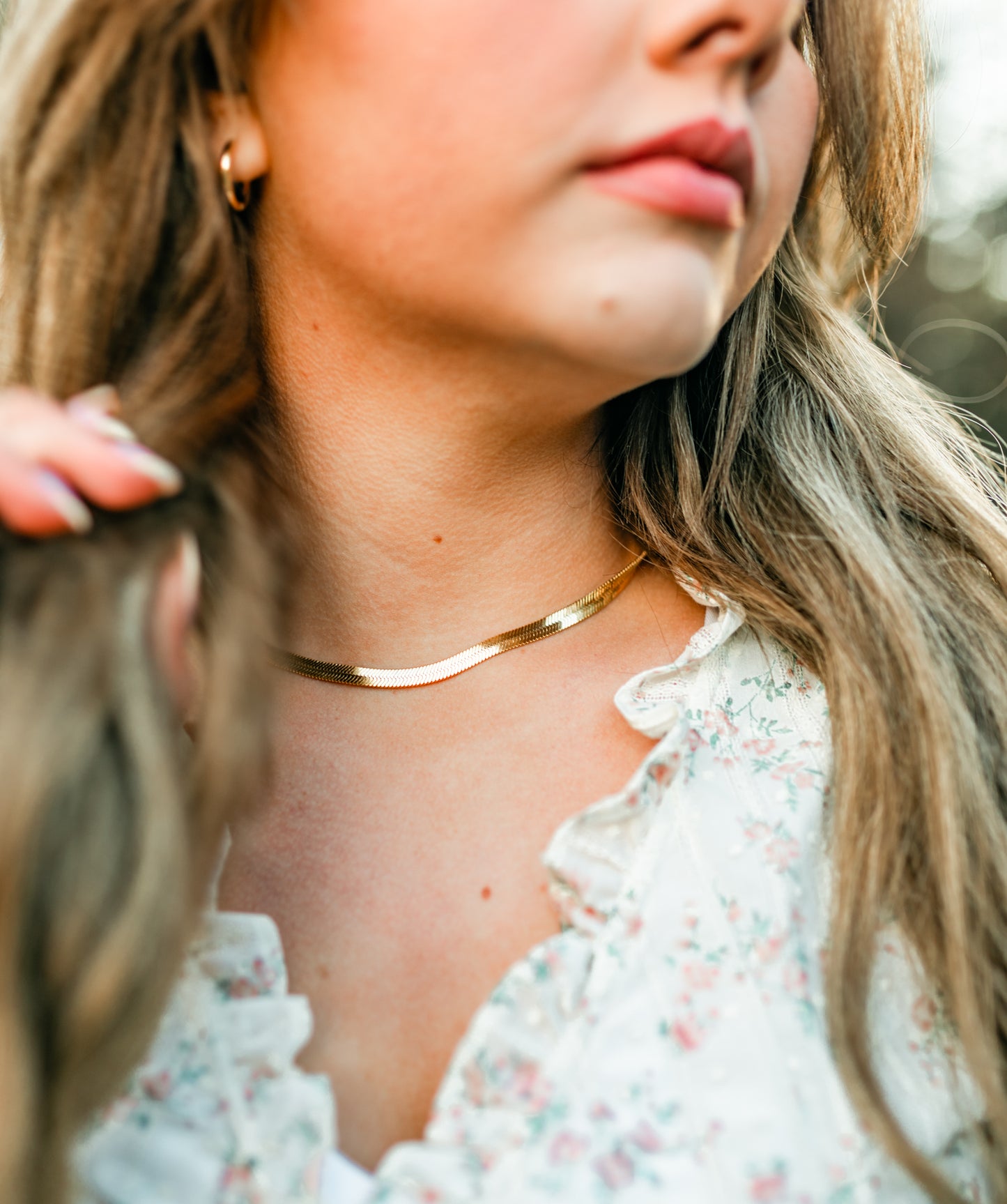 Herringbone Chain Necklace