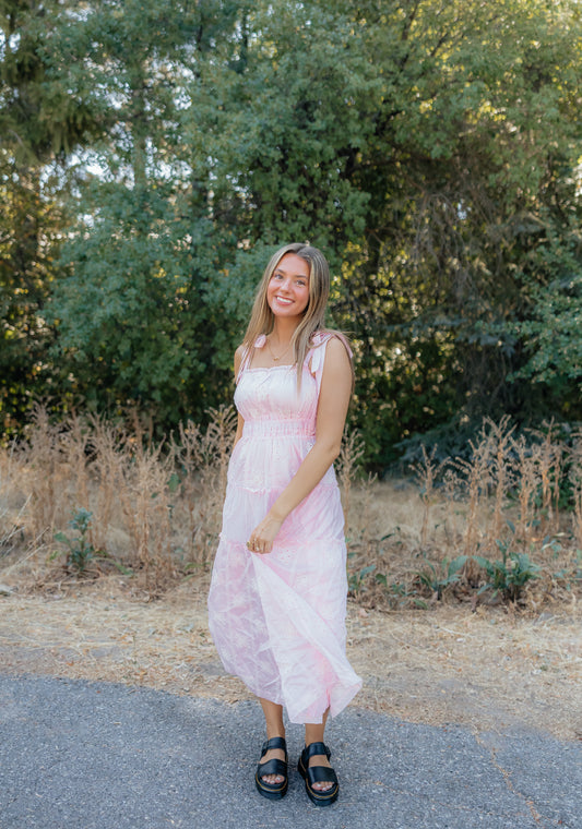 Pretty In Pink Midi Dress