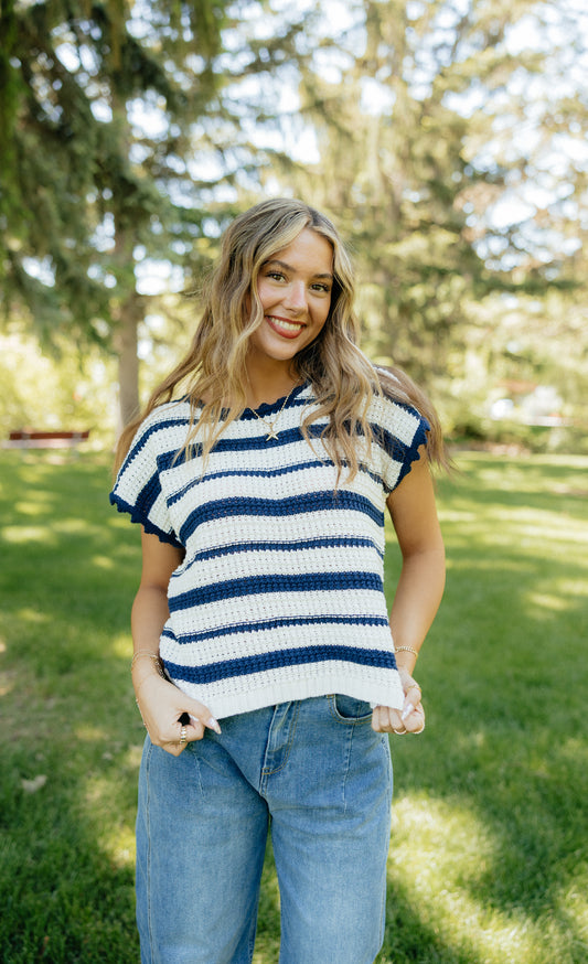 Nora Stripe Top