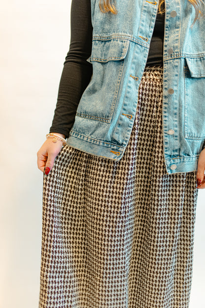 Chocolate Midi Skirt