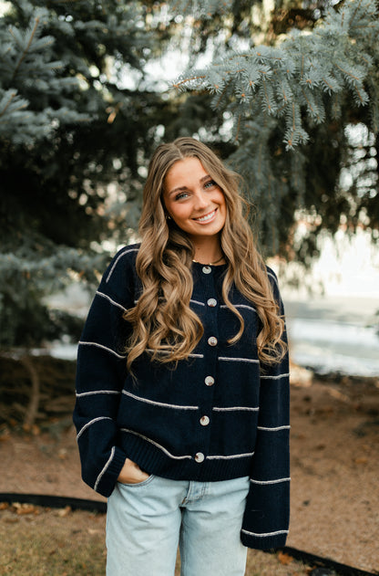 The Navy Cardigan