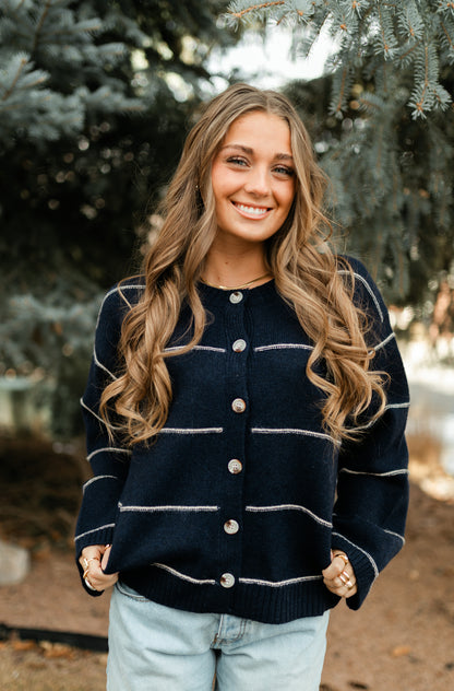 The Navy Cardigan