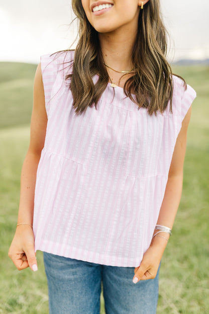 Bubblegum Stripe Top