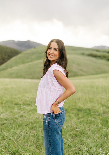 Bubblegum Stripe Top