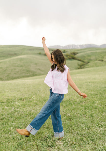 Bubblegum Stripe Top